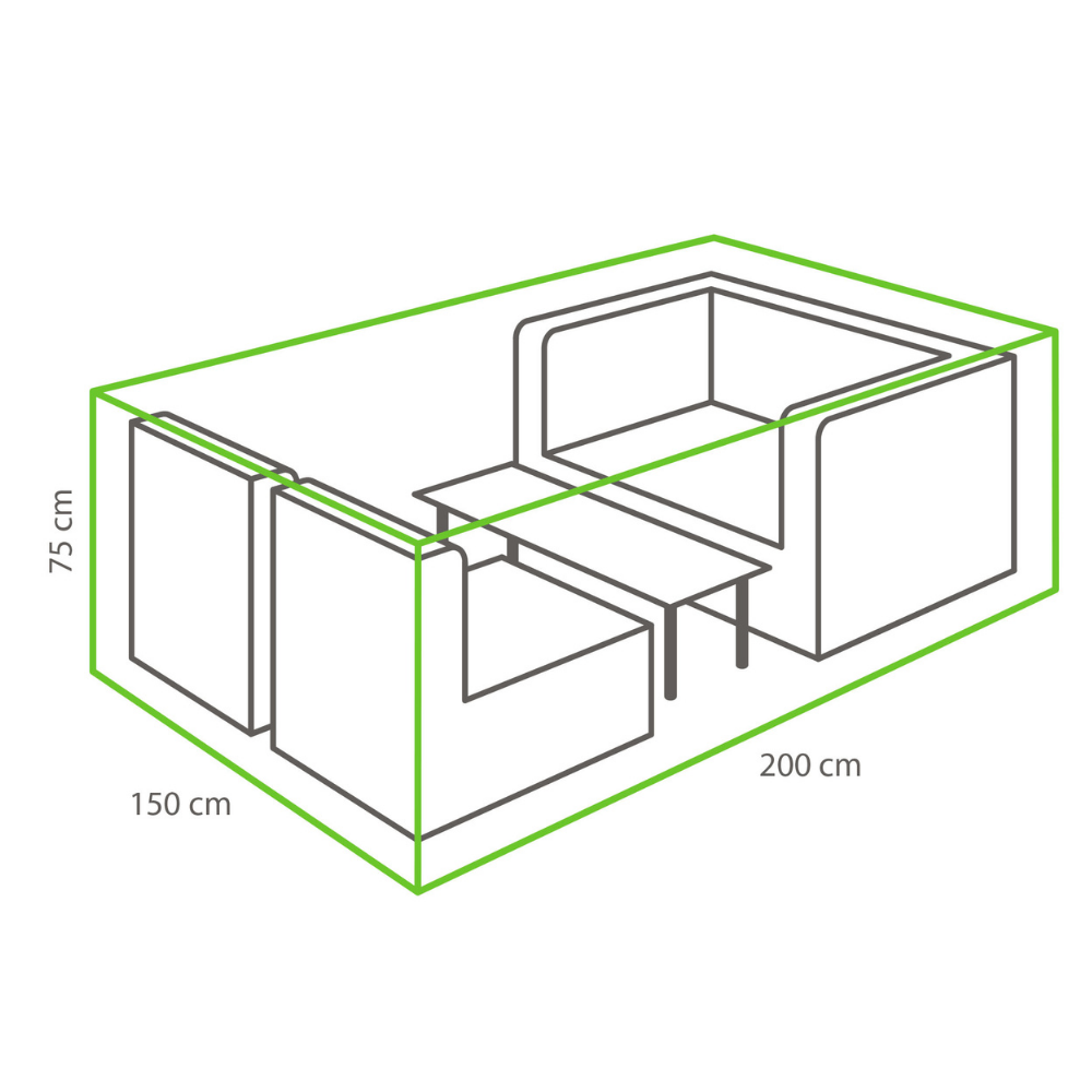Cover salotto da esterno impermeabile anti UV in 2 misure