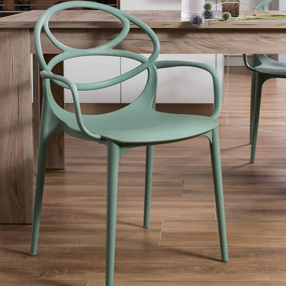 Charlotte – sedia in resina monoblocco con braccioli