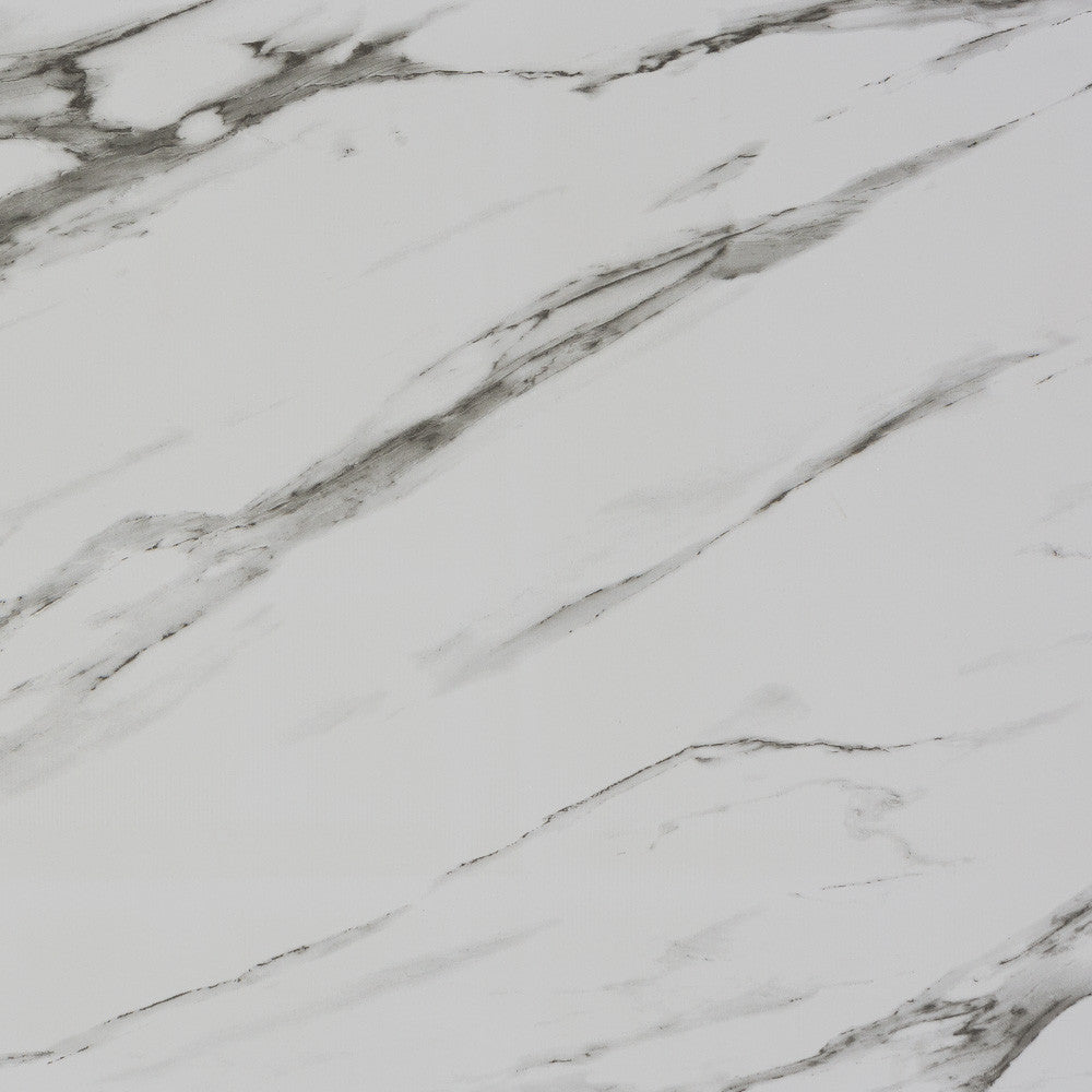 Milo XS – tavolo in alluminio con piano in vetro decorato