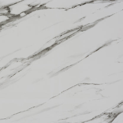 Milo XS – tavolo in alluminio con piano in vetro decorato