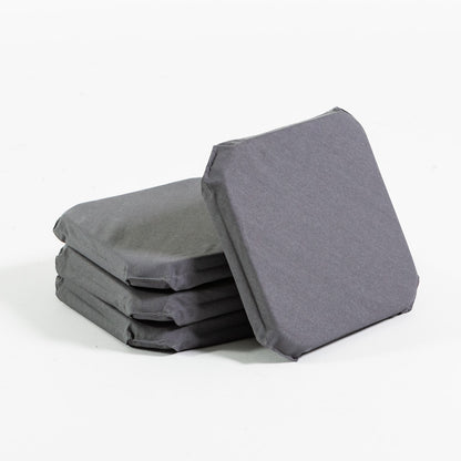 Cuscini per sedie da cucina e sala da pranzo con velcro, colore grigio