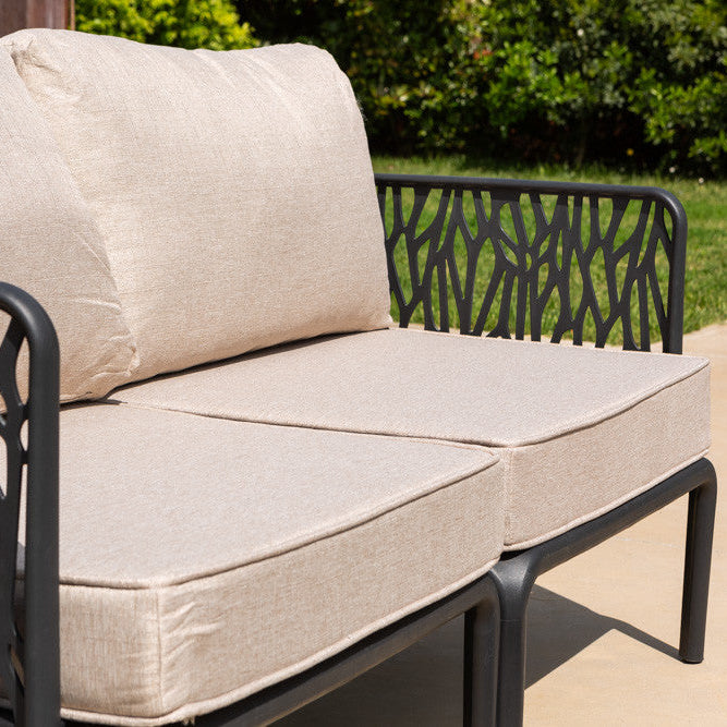 Hoya – set da giardino di design con divano, poltrone e tavolino