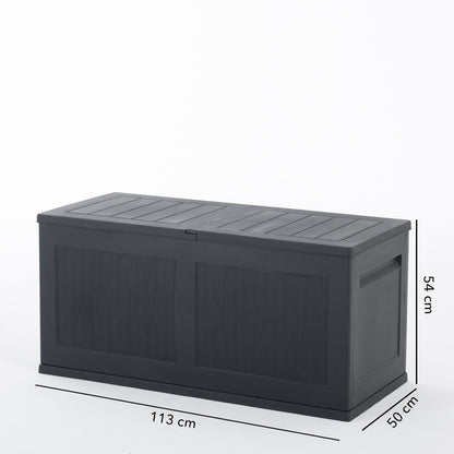 Tok – baule da esterno 300 litri effetto striato con 2 ante