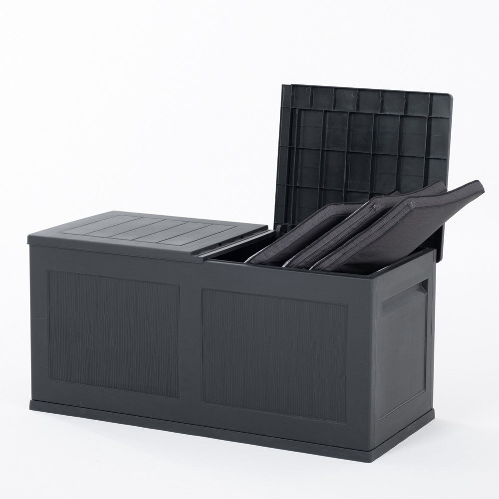 Tok – baule da esterno 300 litri effetto striato con 2 ante
