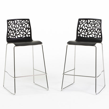Anna XL – sgabello da cucina moderno in polipropilene, colore antracite