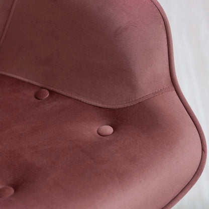 Sissi – poltrona elegante in velluto con poggiapiedi