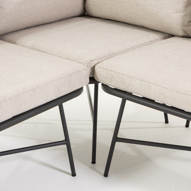 Tivoli Corner – salotto da giardino boho chic per 5 persone