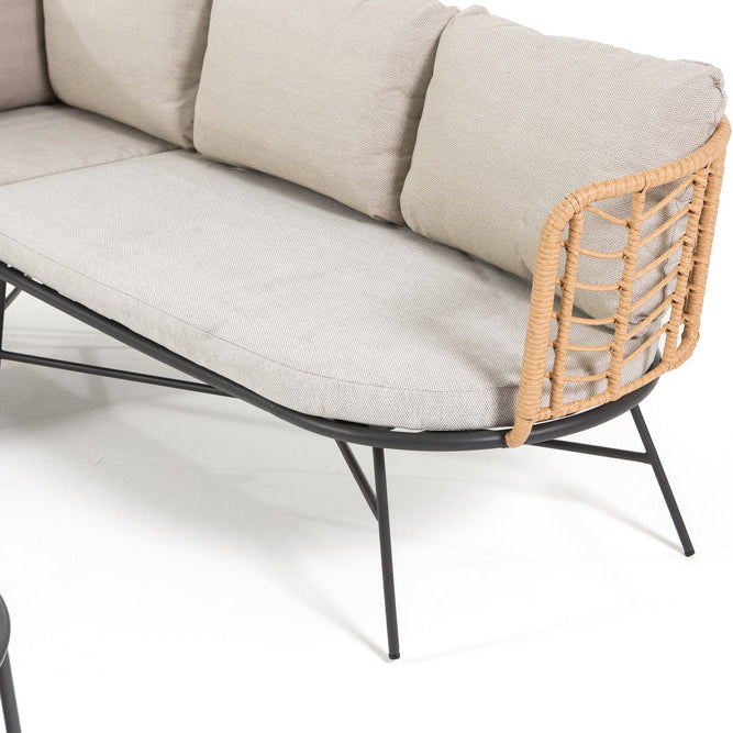 Tivoli Corner – salotto da giardino boho chic per 5 persone