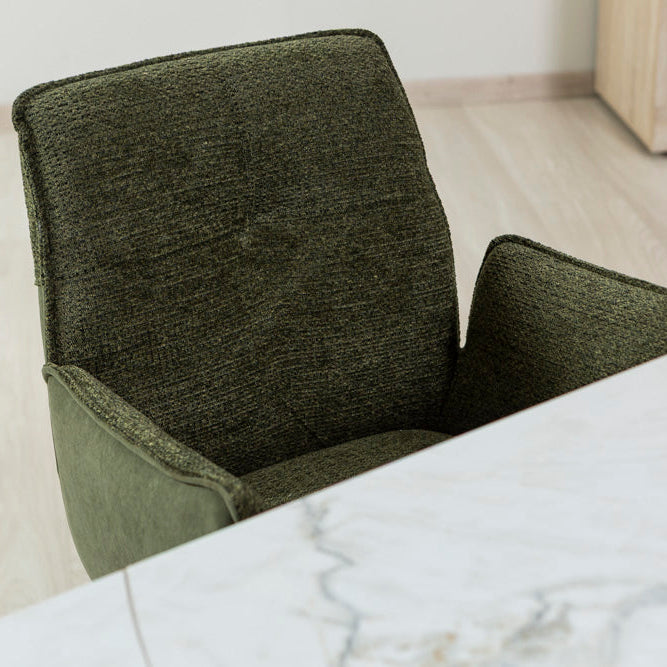 Evelyn – Poltroncina in doppio tessuto con gambe in metallo