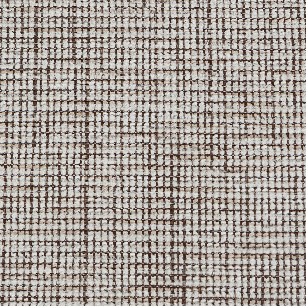Moira – sedia in tessuto mélange con metallo effetto legno