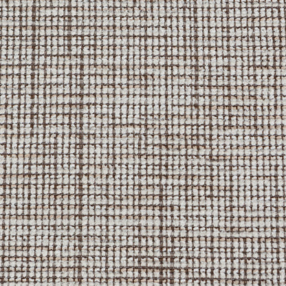 Moira – sedia in tessuto mélange con metallo effetto legno