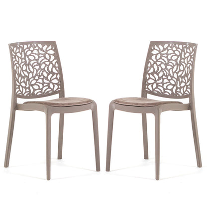 Sedia Anna soft, colore tortora, colore tortora