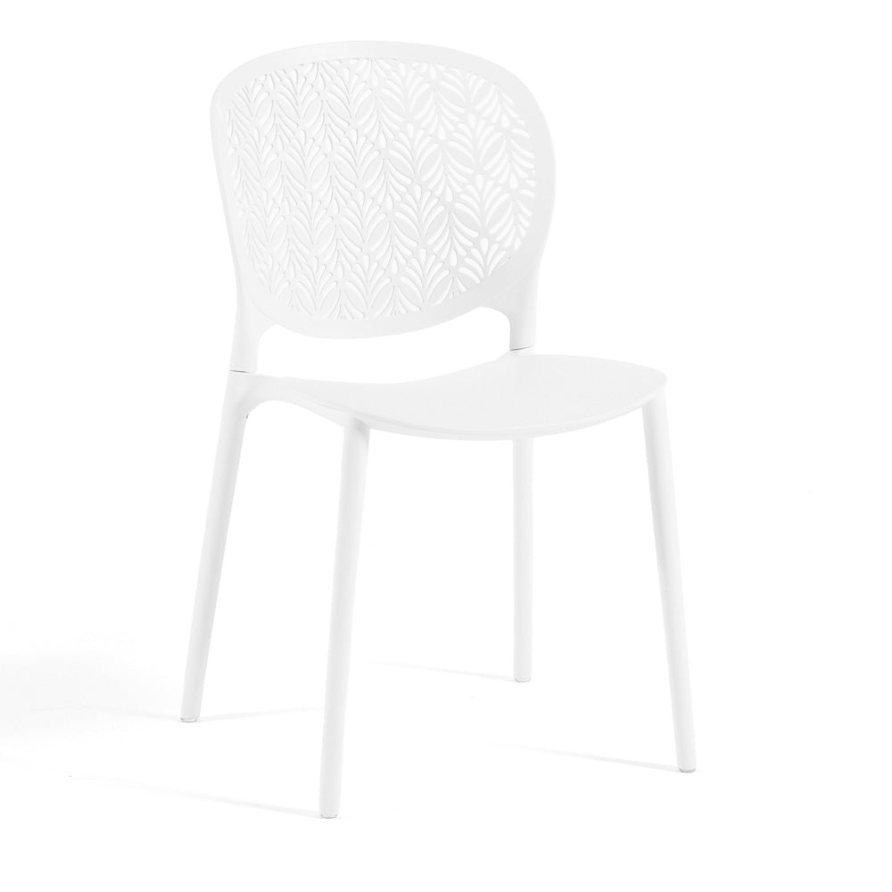 Lulù – sedia da esterno in polipropilene dal design decorativo