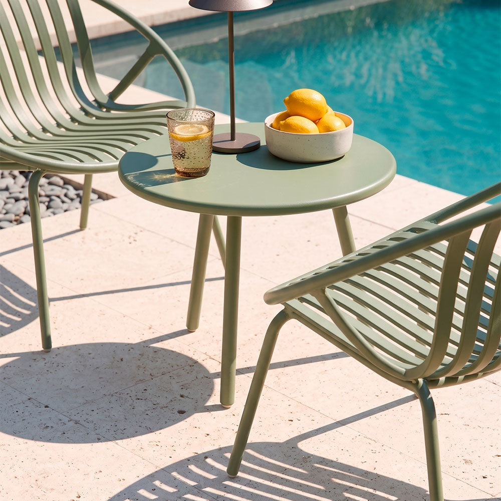 Tilde – set da giardino con 2 poltrone e tavolino Ø50 cm