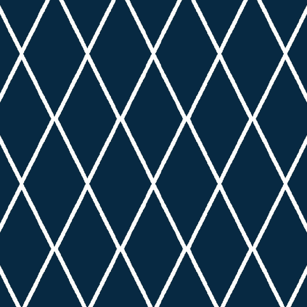 Tappeto da esterno in polipropilene intrecciato lavabile, colore linee blu, dimensione 360x270 cm