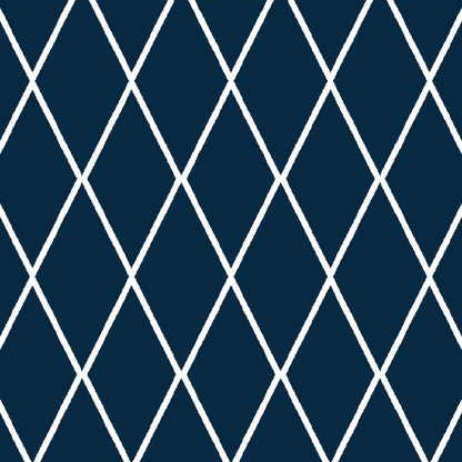 Tappeto da esterno in polipropilene intrecciato lavabile, colore linee blu, dimensione 360x270 cm