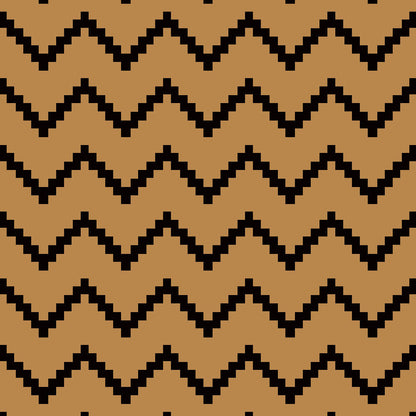 Tappeto da esterno in polipropilene intrecciato lavabile, colore zig zag marrone, dimensione 360x270 cm