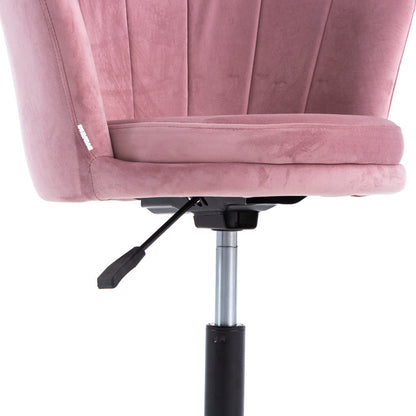 Polly – Poltroncina ufficio girevole in velluto con ruote
