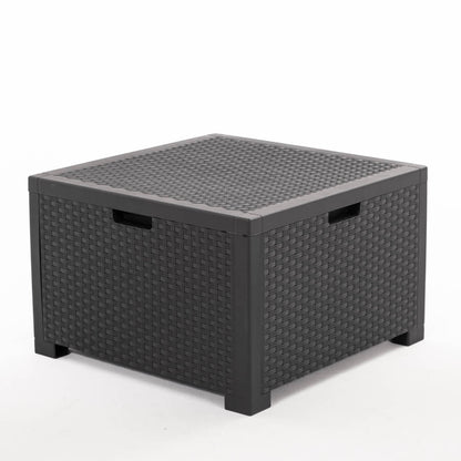 Salina – set relax da giardino in polipropilene effetto rattan