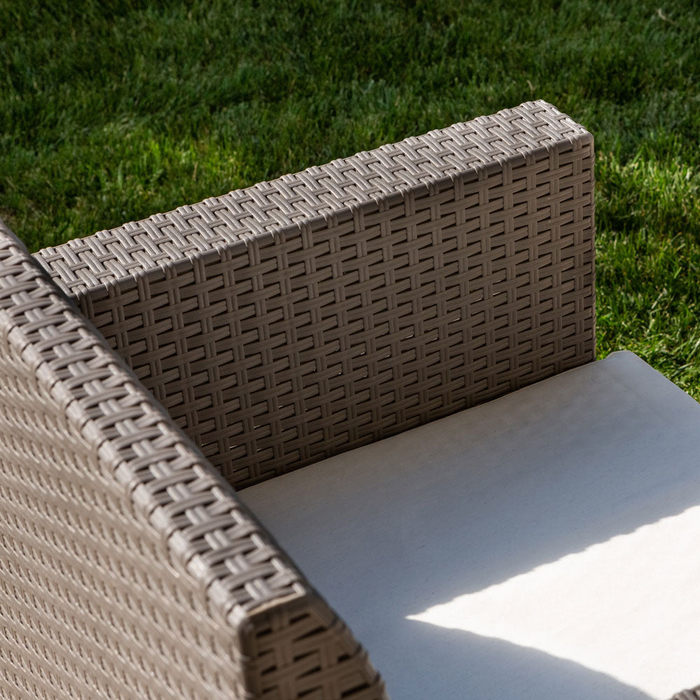 Salina – set relax da giardino in polipropilene effetto rattan