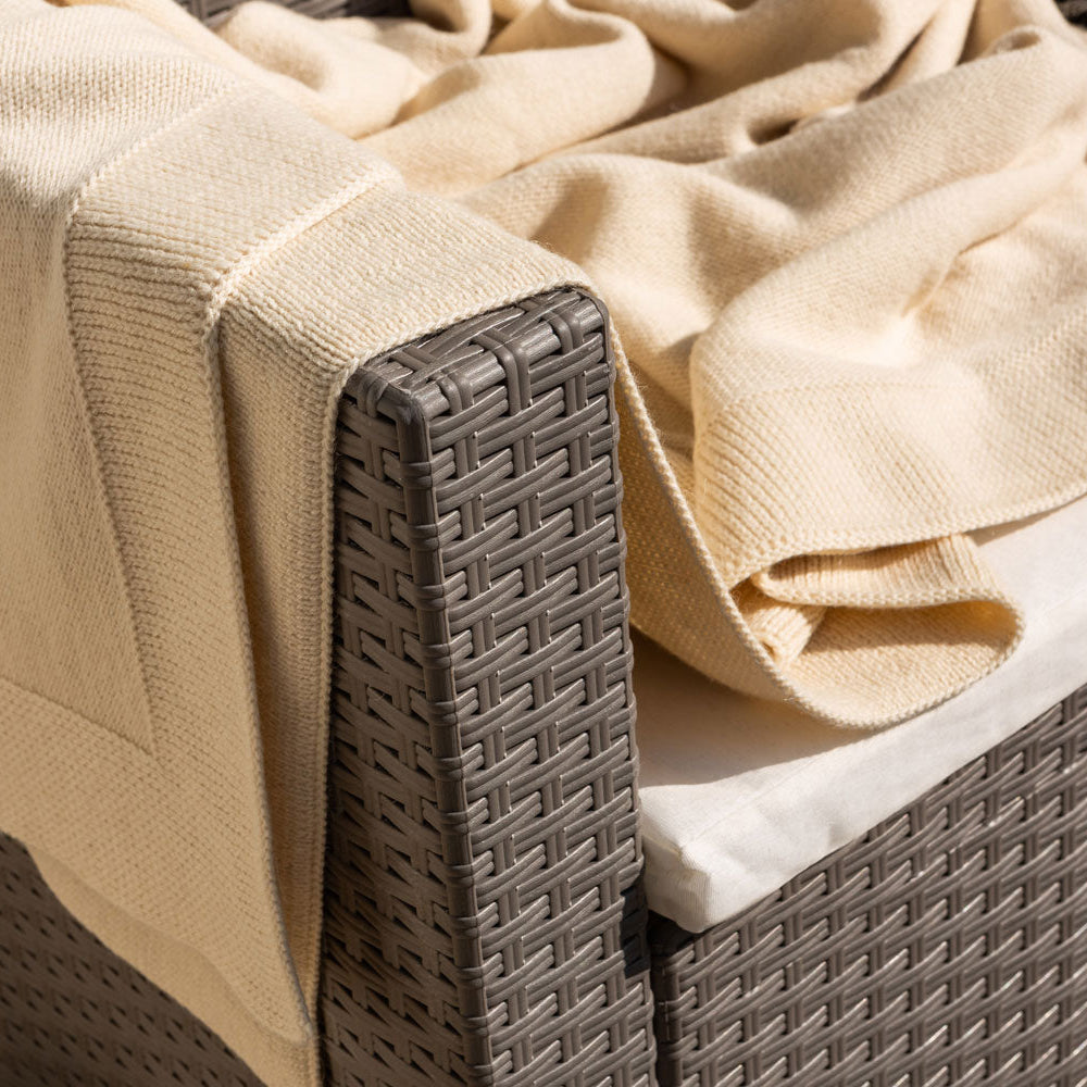 Salina – set relax da giardino in polipropilene effetto rattan