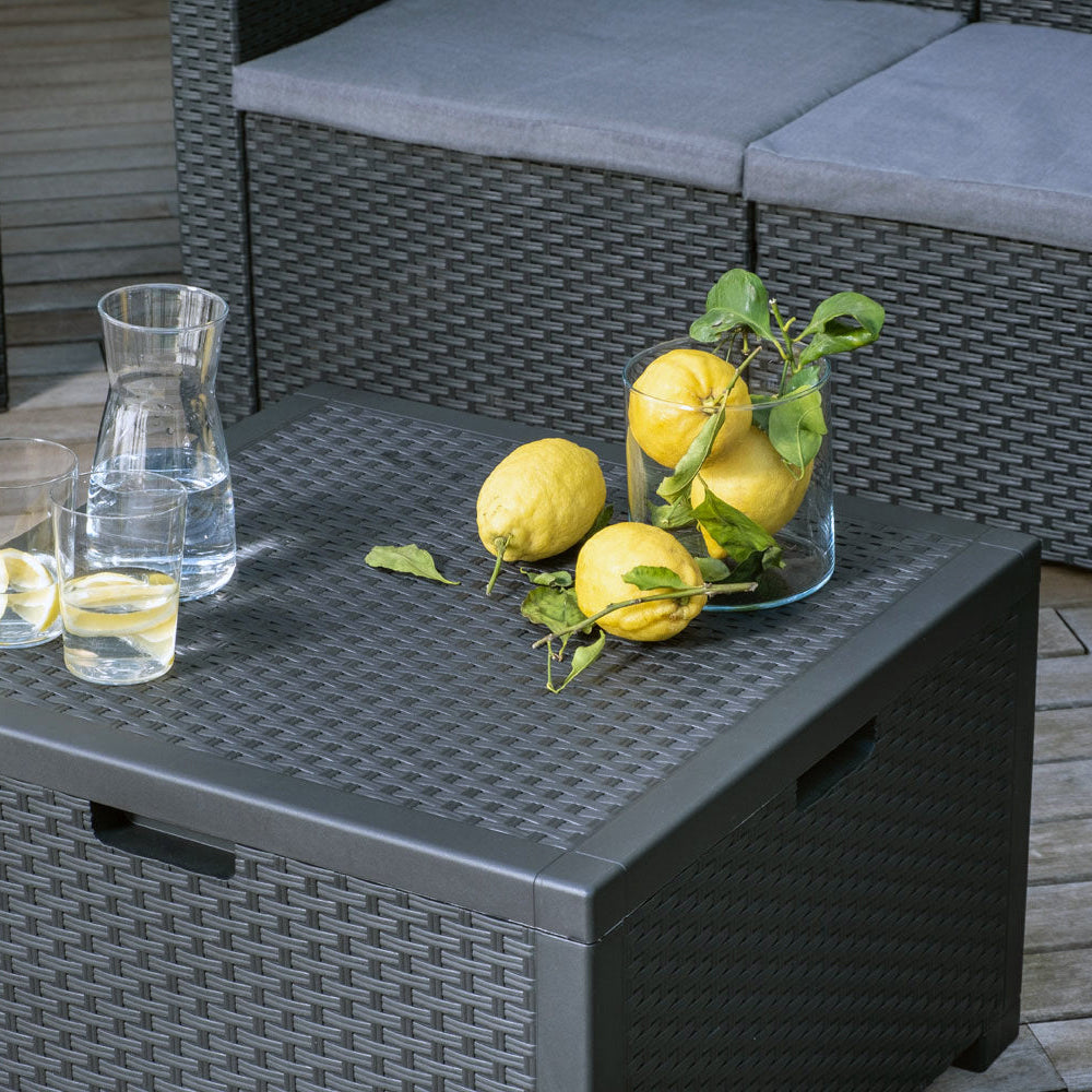 Salina – set relax da giardino in polipropilene effetto rattan