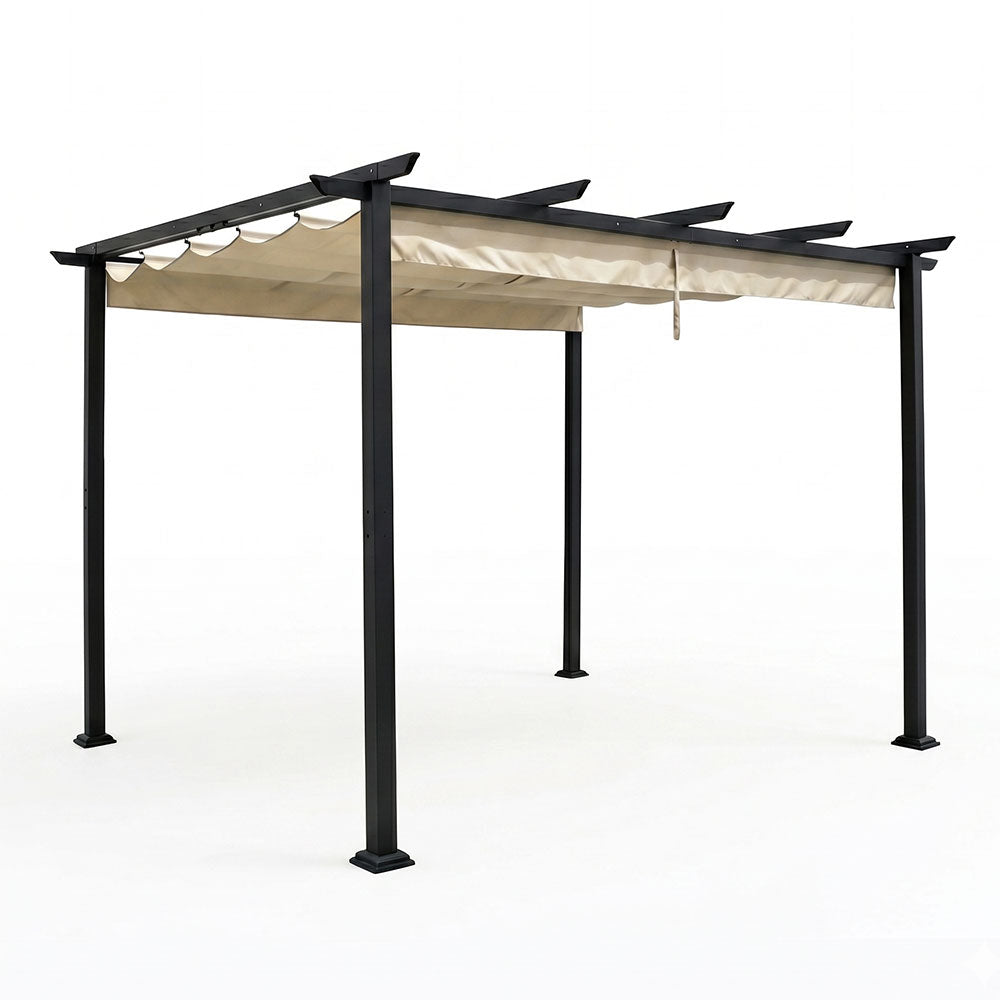 Eolo – pergola da giardino 3x4 m con copertura scorrevole