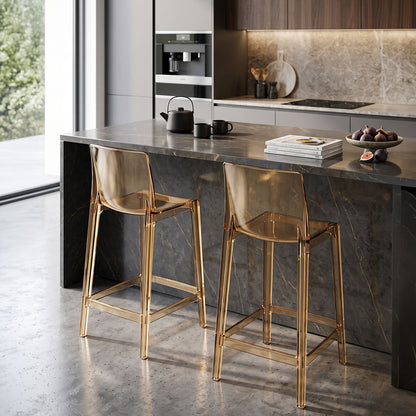 Aura XL – sgabello da cucina in policarbonato trasparente