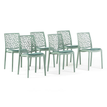 Sedia Anna soft, colore salvia, colore verde