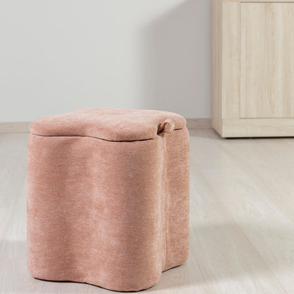 Lucky – pouf in velluto con micro glitter e maniglia laterale