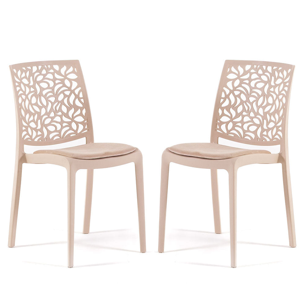Sedia Anna soft, colore crema, colore crema