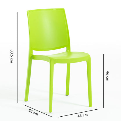Carmen – sedia in polipropilene dal design lineare