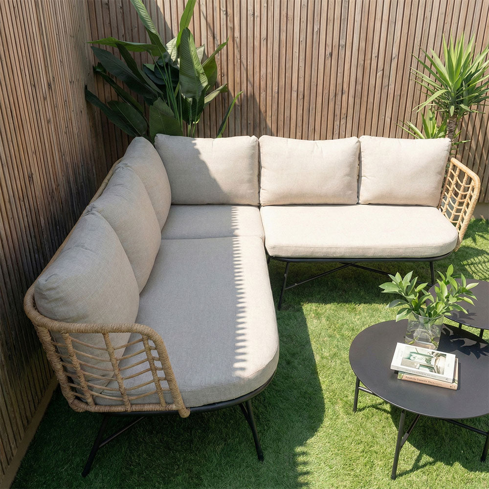 Tivoli Corner – salotto da giardino boho chic per 5 persone